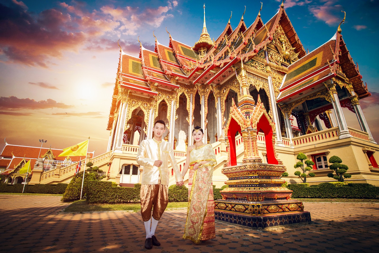 パタヤ Pattaya  海外の 結婚式の前攝